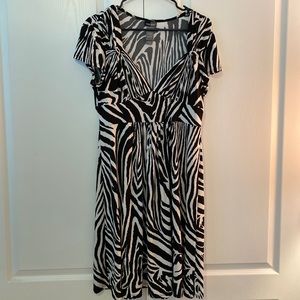 Bisou Bisou Zebra-print Dress 🦓